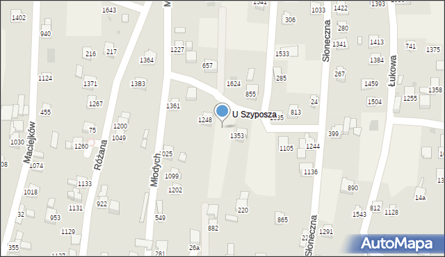 Radziechowy, Młodych, 1355, mapa Radziechowy