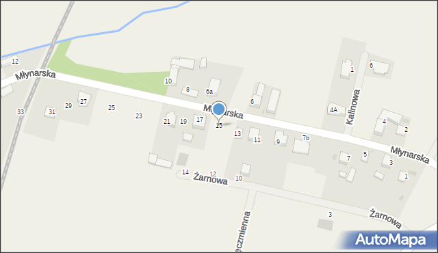 Rogów Sobócki, Młynarska, 15, mapa Rogów Sobócki