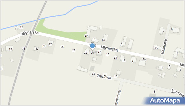 Rogów Sobócki, Młynarska, 19, mapa Rogów Sobócki