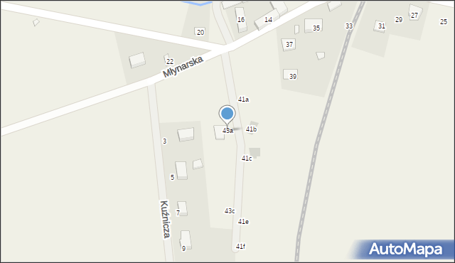 Rogów Sobócki, Młynarska, 43a, mapa Rogów Sobócki