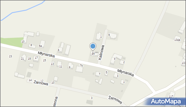 Rogów Sobócki, Młynarska, 4A, mapa Rogów Sobócki