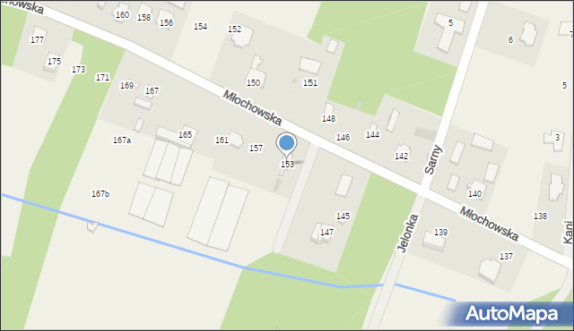 Rozalin, Młochowska, 153, mapa Rozalin