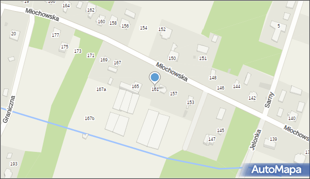 Rozalin, Młochowska, 161, mapa Rozalin