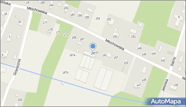 Rozalin, Młochowska, 165, mapa Rozalin