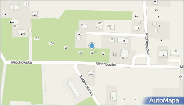 Rozalin, Młochowska, 94, mapa Rozalin