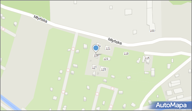 Ruda Śląska, Młyńska, 129, mapa Rudy Śląskiej