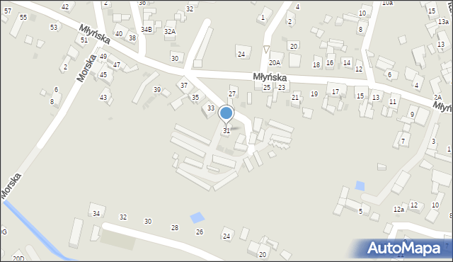Ruda Śląska, Młyńska, 31, mapa Rudy Śląskiej