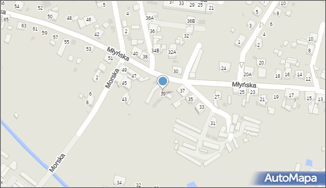 Ruda Śląska, Młyńska, 39, mapa Rudy Śląskiej