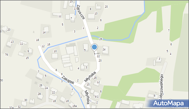 Rudawa, Młyńska, 7, mapa Rudawa
