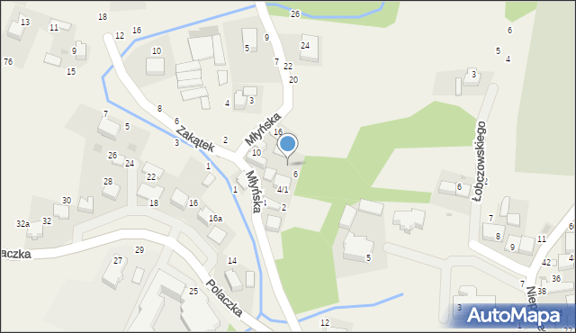 Rudawa, Młyńska, 8, mapa Rudawa