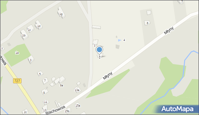 Ruszkowice, Młyny, 2, mapa Ruszkowice