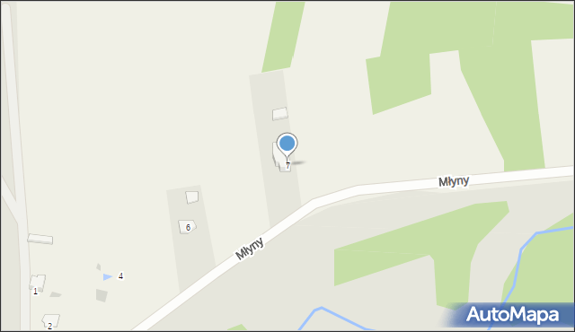 Ruszkowice, Młyny, 7, mapa Ruszkowice