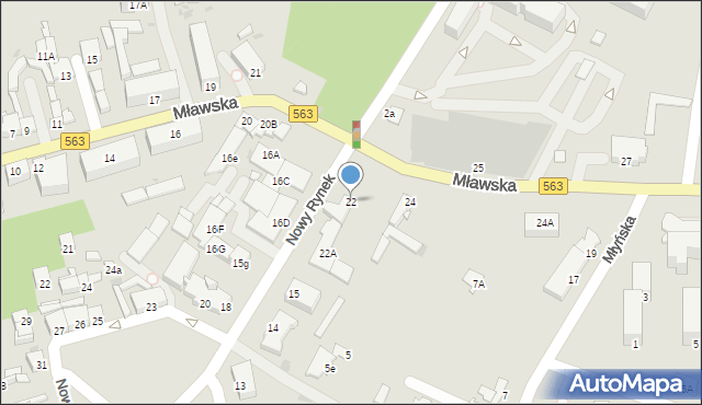Rypin, Mławska, 22, mapa Rypin