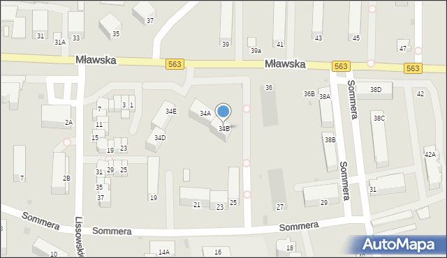 Rypin, Mławska, 34B, mapa Rypin