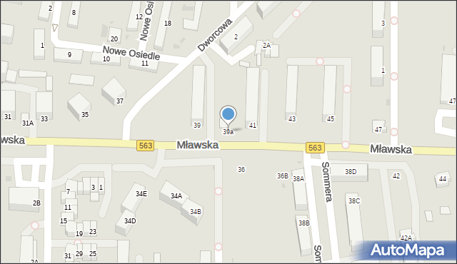 Rypin, Mławska, 39a, mapa Rypin