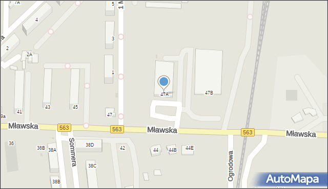 Rypin, Mławska, 47A, mapa Rypin