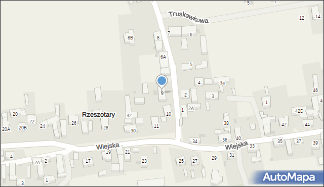 Rzeszotary, Młyńska, 9, mapa Rzeszotary