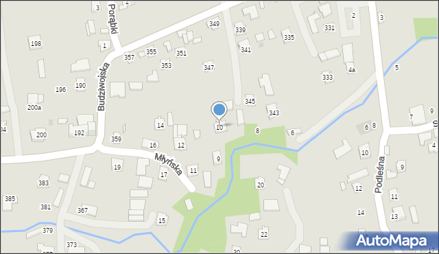 Rzeszów, Młyńska, 10, mapa Rzeszów