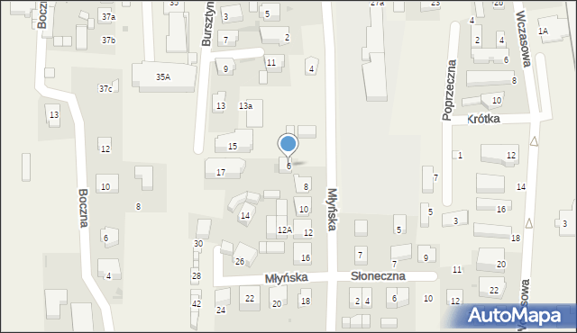 Sarbinowo, Młyńska, 6, mapa Sarbinowo