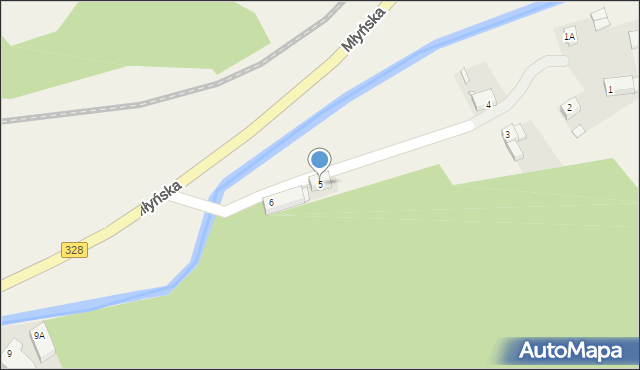 Sędziszowa, Młyńska, 5, mapa Sędziszowa