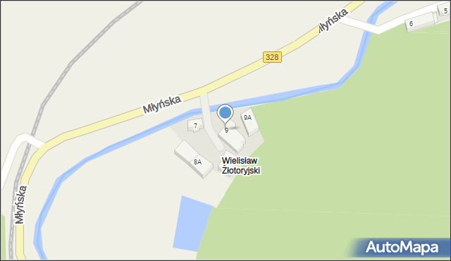 Sędziszowa, Młyńska, 9, mapa Sędziszowa