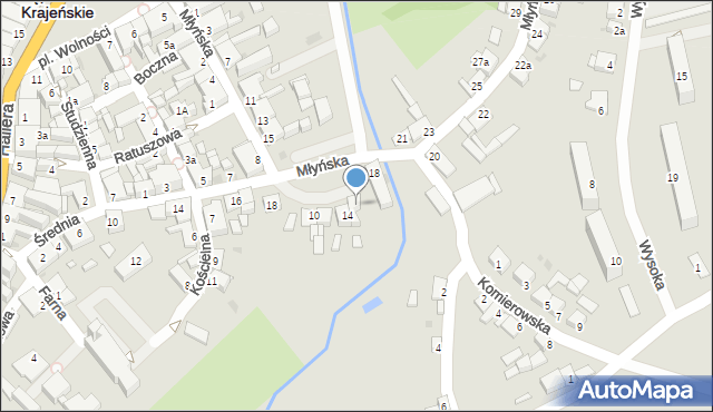 Sępólno Krajeńskie, Młyńska, 16, mapa Sępólno Krajeńskie