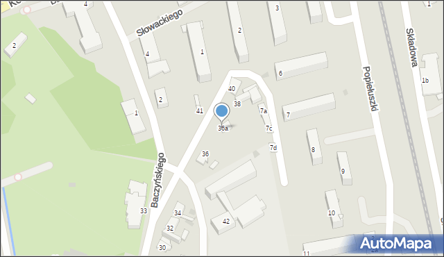 Sępólno Krajeńskie, Młyńska, 36a, mapa Sępólno Krajeńskie