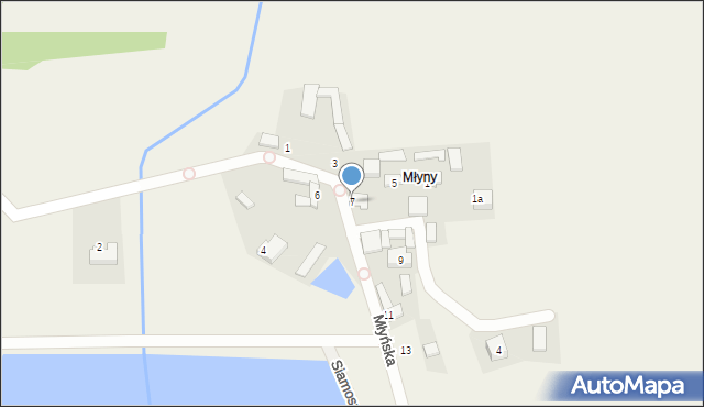 Siamoszyce, Młyńska, 7, mapa Siamoszyce