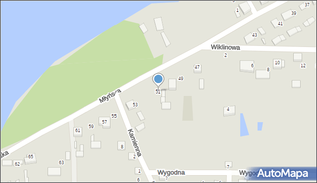 Siewierz, Młyńska, 51, mapa Siewierz