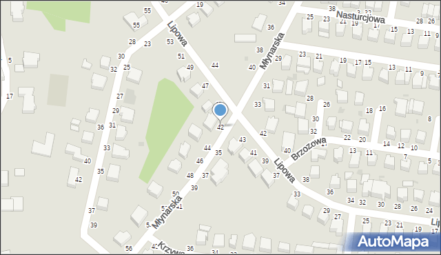 Skierniewice, Młynarska, 42, mapa Skierniewic