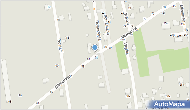 Skierniewice, Młynarska, 82, mapa Skierniewic