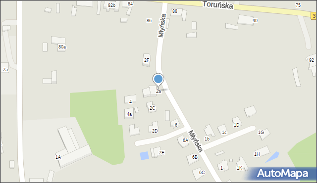 Solec Kujawski, Młyńska, 2a, mapa Solec Kujawski