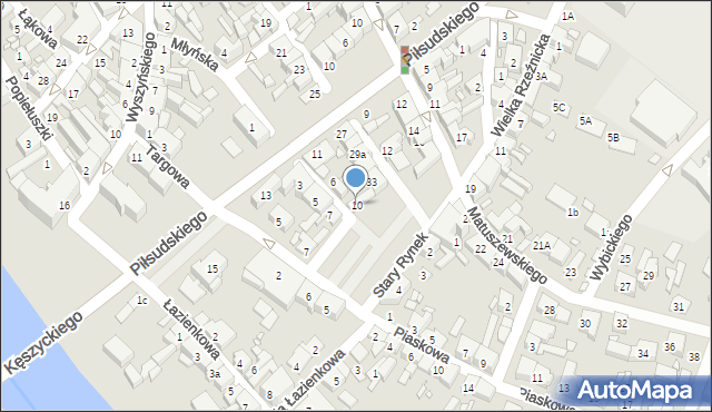 Śrem, Młyńska, 10, mapa Śrem