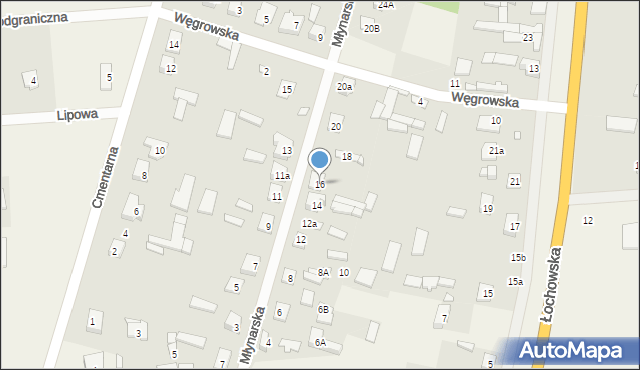 Stanisławów, Młynarska, 16, mapa Stanisławów