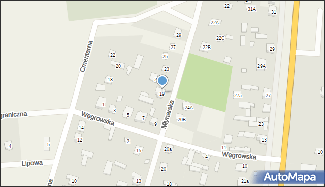 Stanisławów, Młynarska, 19, mapa Stanisławów