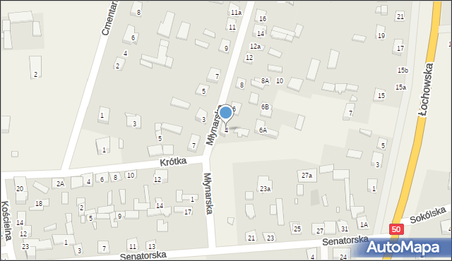 Stanisławów, Młynarska, 4, mapa Stanisławów