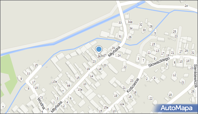 Strzeleczki, Młyńska, 25, mapa Strzeleczki