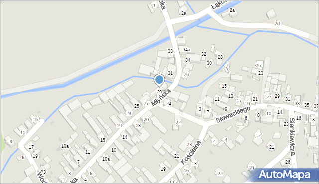 Strzeleczki, Młyńska, 29, mapa Strzeleczki