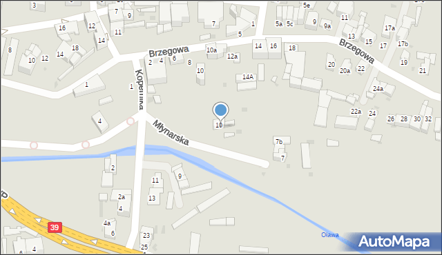 Strzelin, Młynarska, 9, mapa Strzelin