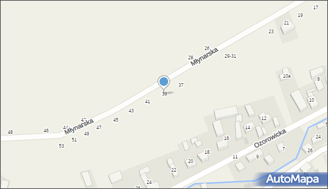Strzeszów, Młynarska, 39, mapa Strzeszów