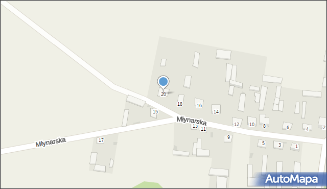 Suchcice, Młynarska, 20, mapa Suchcice