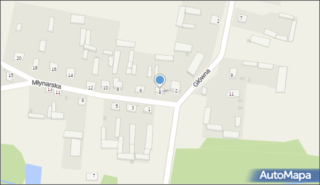 Suchcice, Młynarska, 4, mapa Suchcice