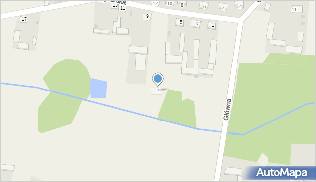 Suchcice, Młynarska, 7, mapa Suchcice