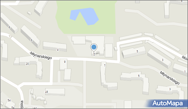 Suwałki, Młynarskiego Emila, 2, mapa Suwałk