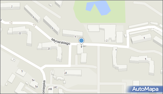 Suwałki, Młynarskiego Emila, 9, mapa Suwałk