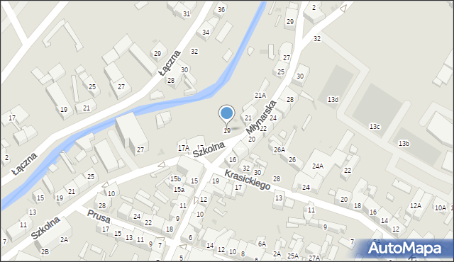 Świebodzice, Młynarska, 19, mapa Świebodzice