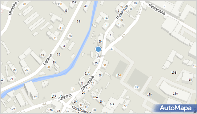 Świebodzice, Młynarska, 27, mapa Świebodzice