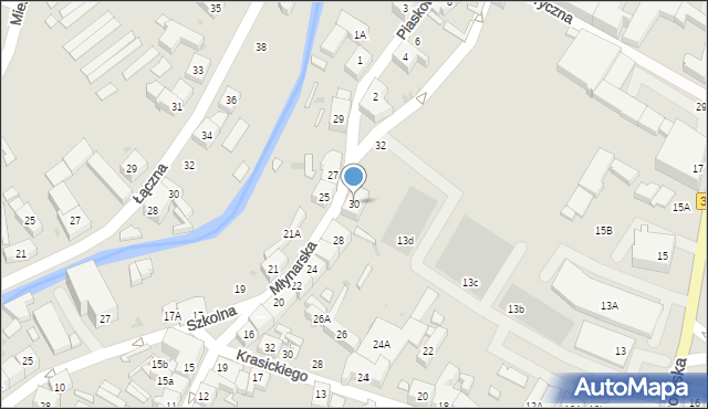 Świebodzice, Młynarska, 30, mapa Świebodzice