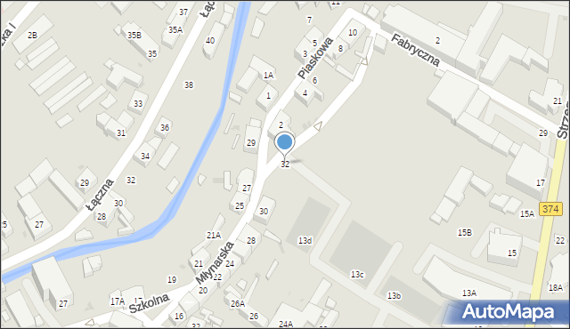 Świebodzice, Młynarska, 32, mapa Świebodzice