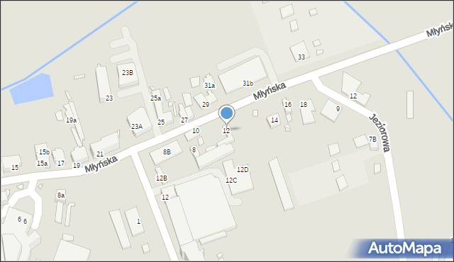 Świebodzin, Młyńska, 12, mapa Świebodzin